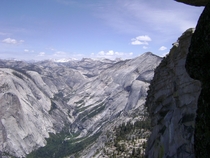 The Back of Yosemite Valley as seen from the top of Half Dome