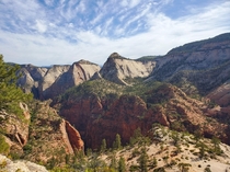 The back side of Zion National Park 
