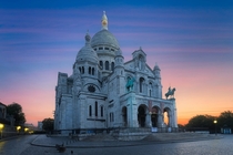 The Basilica of the Sacred Heart of Paris France