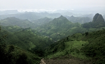 The beautiful Kosoye Mountains of Lalibela Ethiopia 