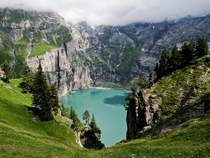 The Beautiful schinensee Lake in the Ltschberg region in Switzerland Photo by Steffen Sauder 