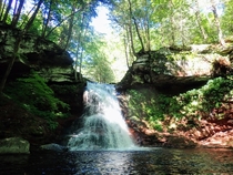 The beautiful Sullivan Falls in Sullivan County Pennsylvania - 
