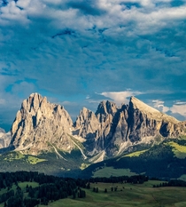 The best view I have ever had for an evening pint Alpe di Siusi Italy 