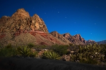 The Big Dipper setting over Red Rock just outside Las Vegas