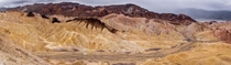 The bizarre and colorful badlands of Death Valley CA 