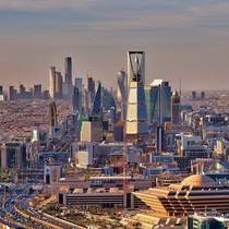 The bizarre skyline of Riyadh 