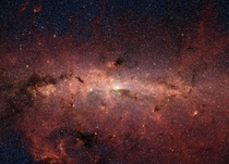 The brightest white spot in the middle is the very center of the Milky Way galaxy which also marks the site of a supermassive black holeCreditNASAJPL-Caltech