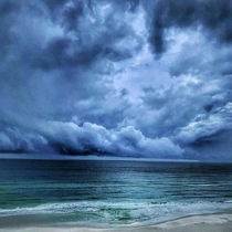 The calm before the storm over the Emerald Waters of Destin OC 