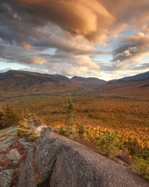 The Carter-Moriah left and Presidential right ranges in the White Mountains of NH 