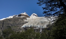 The Castao glacier on the extinct volcano Tronador Nahuel Huapi National Park Argentina 