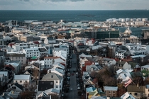 The city of Reykjavik Iceland 