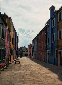 The colorful houses of Burano Italy 