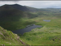 The Conor Pass on the Dingle Peninsula in County Kerry Ireland 