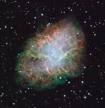 The Crab nebula M - a supernova remnant
