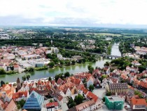 The Danube River in Ulm Germany  OC