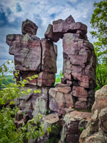 The Devils Doorway A glaciated quartzite formation at Devils Lake Wisconsin 
