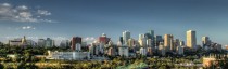 The downtown skyline Edmonton Alberta Canada 