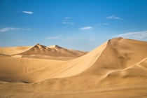 The dunes of Huacachina Peru 