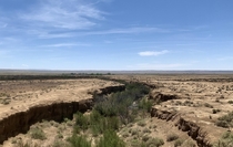 The earth breaking apart Albuquerque NM 