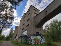 The entrance building of an abandoned iron mine in Sweden