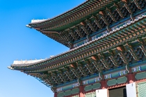 The facades of Korean style Joseon Palaces 