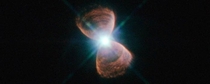 The final stages of life for a star like our Sun result in the star puffing its outer layers out into the surrounding space forming objects known as bipolar planetary nebulae which create ghostly hourglass or butterfly shapes around their parent stars 