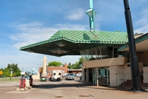 The Frank Lloyd Wright designed gas station in Cloquet MN Built in  and still in use as a gas station 