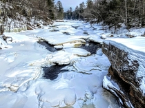 The frozen Kettle River Sandstone MN 