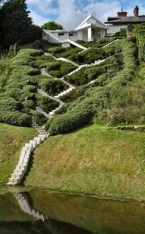 The Garden of Cosmic Speculation at Portrak in Dumbfriesshire Scotland by Charles Jencks