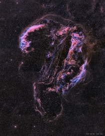 The Ghostly Veil Nebula