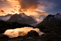 The Giant Aletsch Glacier Valais Switzerland  Photo by Simon Roppel