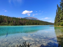 The glacier water was very refreshing after a long hike Valley of the Five Lakes Jasper AB CA 