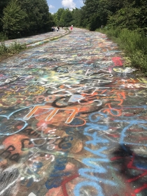 The Graffiti Highway in the abandoned town of Centralia PA USA