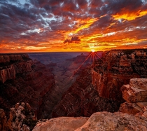 The Grand Canyon at sunset 