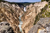 The Grand Canyon of the Yellowstone Yellowstone NP Wyoming    OC