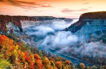 The Great Bend in Letchworth State Park New York  by Christopher Cove