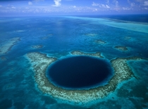 The Great Blue Hole reef Belize 
