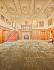 The Great Hall inside Astley Hall England 