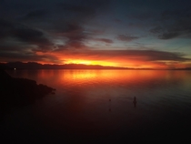The Great Salt Lake at Sunset 