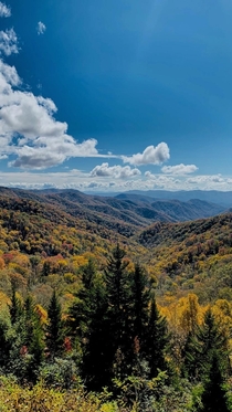The Great Smokey Mountains during fall 