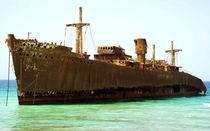 The Greek Ship located in Persian Gulf south of Iran