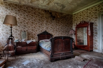 The Guest bedroom at Chteau de la Fort A Castle in Belgium built in  Photo by Brian 