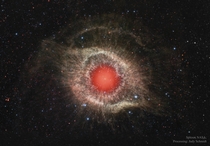 The Helix Nebula in Infrared 