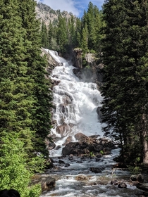 The Hidden Falls at Grand Teton National Park 