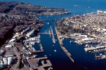 The Hiram M Chittenden on the Lake Washington Ship Canal in Seattle Washington 