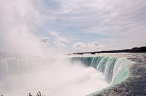 The immense Niagara Falls Horseshoe Falls on the Canadian side 