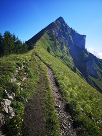 The incredible Hardergrat trail by Interlaken Switzerland 