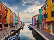 The Island of Burano Venice Italy 