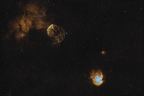 The Jellyfish and Monkey Head nebulae the birth and death of stars 