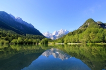 The Julian Alps from Kranjska Gora Slovenia 